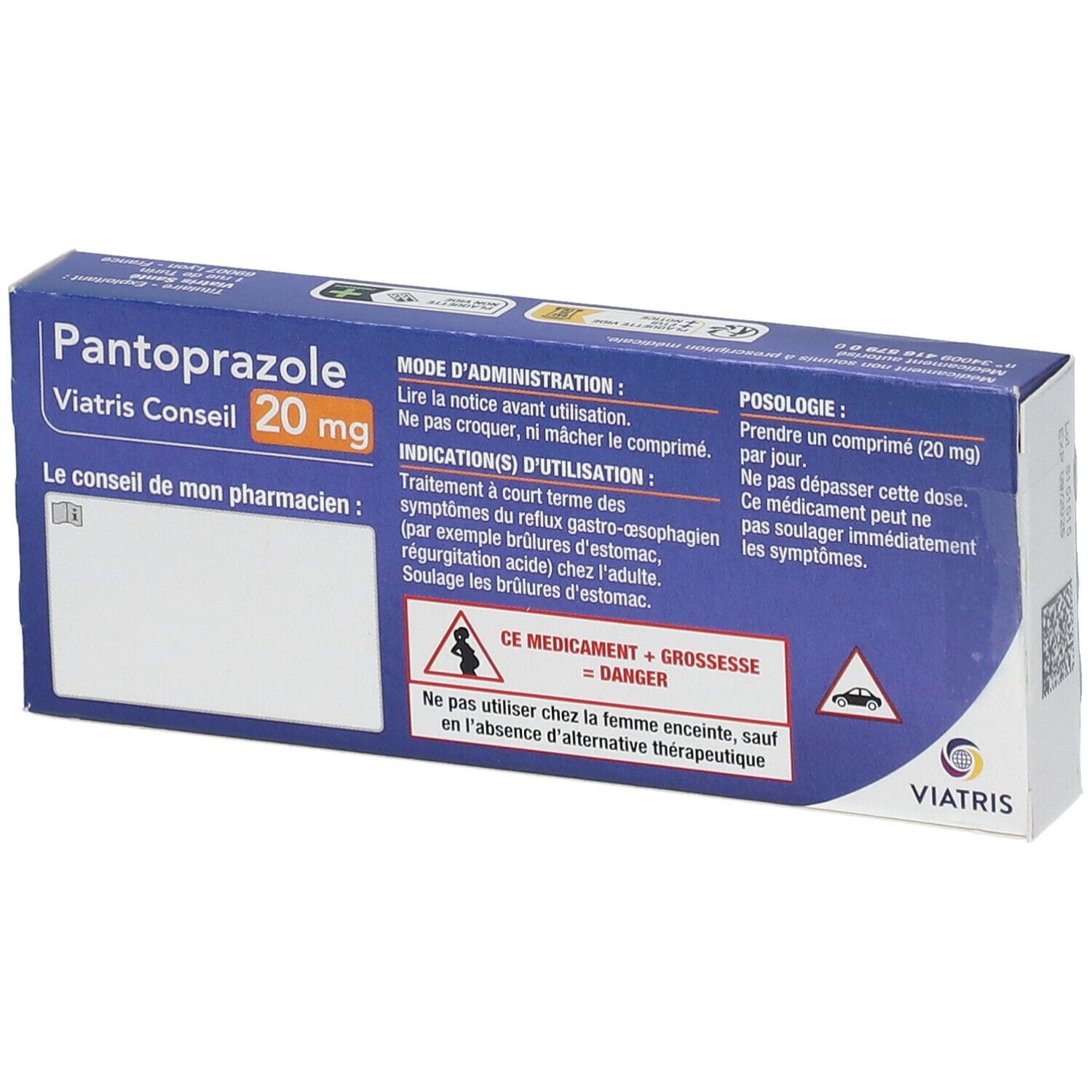 Pantoprazole Viatris Conseil 20 Mg 7 Pc S Redcare Pharmacie