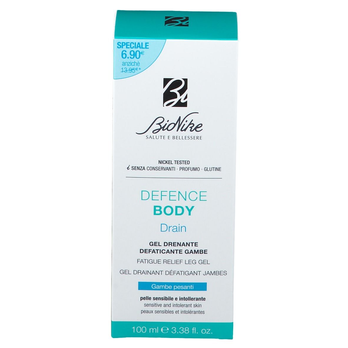 Bionike Defence Body Drain Gel Drainant D Fatigant Jambes Lourdes