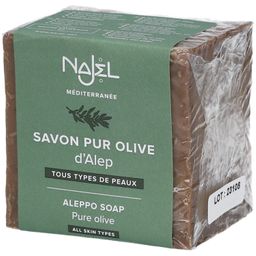 Najel Savon Pur Olive D'Alep 100% Huile D'Olive Tous Types De Peaux Visage/Corps/Cheveux