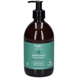 Najel Savon D'Alep Liquide Visage Et Corps Huile D'Olive Et Huile De Baies De Laurier 5% Bio