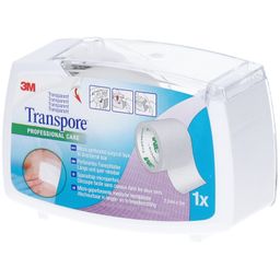 3M™ Transpore™ Sparadrap plastique microperforé 5 m x 2.5 cm