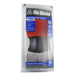 McDavid Lightweight Back Support Noir Taille M
