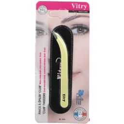 Vitry Club Pince à épiler Mors crabe & biais Inox Couleur 9 cm