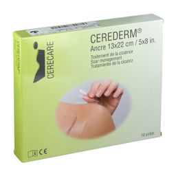 Cerederm® Ancre Pansements siliconés adhésifs 13 cm x 22 cm