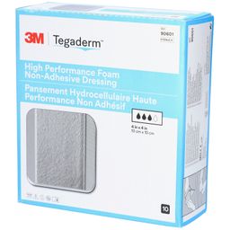 3M™ Tegaderm™ Foam Pansements hydrocellulaires non-adhésifs 10 cm x 10 cm