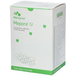 Mepore® IV Stérile ADH Transparant 5,5 x 5 cm