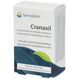 Springfield Cranaxil concentré de canneberges entières 500 mg