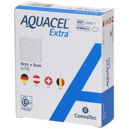 Aquacel™ Extra™ Pansements Hydrofiber™ 5 x 5 cm