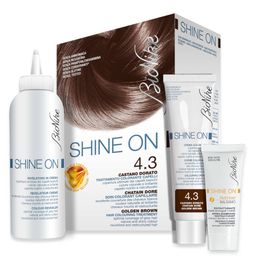 BioNike SHINE ON Soin colorant capillaire 4.3 Châtain doré