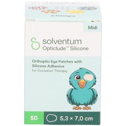 3M Opticlude Silicone Pansement Orthoptique Midi Girls 5,3 x 7 cm 2738PG50