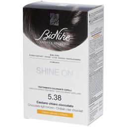 BioNike SHINE ON Soin colorant capillaire 5.38 CHÂTAIN CLAIR CHOCOLAT