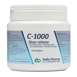 DeBa Pharma Vitamine C 1000 mg Libération prolongée avec bioflavonoïdes - Slow Release