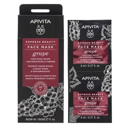 APIVITA EXPRESS BEAUTY Masque Visage Lissant & Raffermissant Au Raisin