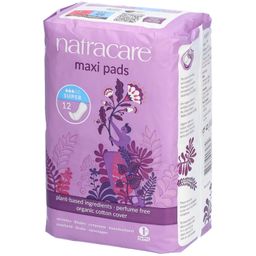 Natracare Maxi Pads – Super – sans parfum, couverture coton biologique