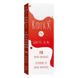 KIDIXX FE® | Fer liposomal Lipofer® breveté & vitamine D | Soutien énergie & croissance enfant 3+