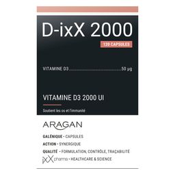 D-IXX 2000® | Vitamine D3 2000 UI | Vitamine D3 50µG | Immunité