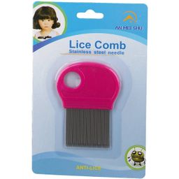 An Mei Shu Peigne Anti-Poux Métal avec Loupe – Dents Longues Inox