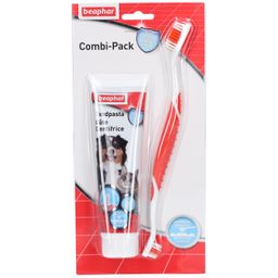 beaphar® Combi-Pack pour chien et chat : dentifrice + brosse à dents