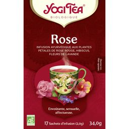 Yogi Tea Rose – Infusion ayurvédique bio aux pétales de rose et lavande