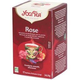 Yogi Tea Rose – Infusion ayurvédique bio aux pétales de rose et lavande