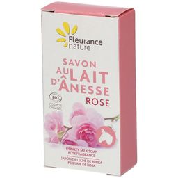 Fleurance Nature Savon au Lait d'Ânesse Rose Bio