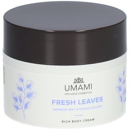 UMAMI Fresh Leaves Crème riche pour le corps Menthe du Japon & Gingembre