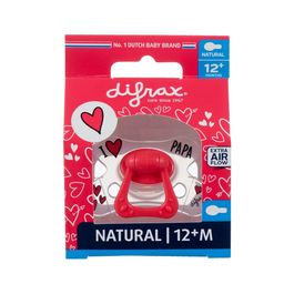 Difrax® Sucette Natural +12 Mois I Love (Couleur non sélectionnable)