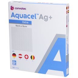 Aquacel™ Ag+ Extra™ Pansement Hydrofiber™ 15 x 15 cm