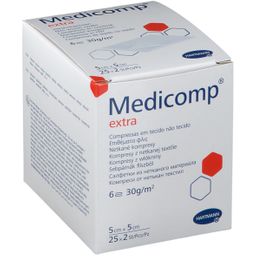 Medicomp®  Compresses non-tissé sterile 5 cm x 5 cm 4plis