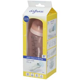 difrax® Biberon S Wide  Anti-colique - Blossom  310 ml
