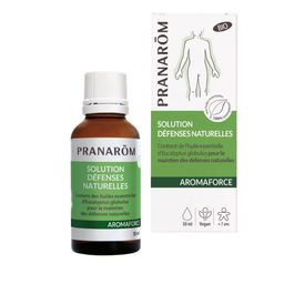 PRANARÔM - Aromaforce - Solution Défenses Naturelles - Synergie Huiles Essentielles 100% Bio - Maintient L'Immunité* - 30ml