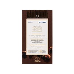 KORRES Huile d'argan Coloration Permanente CHÂTAIN CLAIR MARRON 5.7
