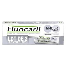 Fluocaril Dentifrice Blancheur Bi-Fluoré 145mg DUO