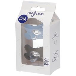 difrax® Sucette Silicone Natural 0-6 Mois Ice - Clay (Couleur non sélectionnable)