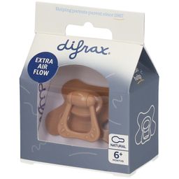 DIFRAX Tétine naturel en silicone 6 mois et +