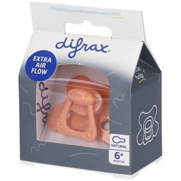 DIFRAX Tétine naturel en silicone 6 mois et +