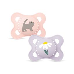 MAM Original Pure Tétines en silicone à motif rose-rose 0-6 mois