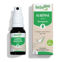 HERBALGEM - Aubépine Bio - Complément Alimentaire  - Extrait De Bourgeon Frais - Pour Circulation Sanguine - 15 ml