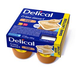 Delical Crème dessert sans lactose Café