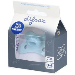 DIFRAX Tétine Édition Spéciale Natural Bleu Topaze 0-6 mois