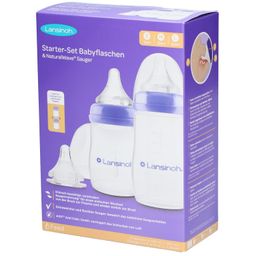 Lansinoh Coffret de Démarrage Biberon + Tétine NaturalWave
