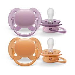 Philips Avent Ultra Soft Tétine Violet-Orange 6-18 mois
