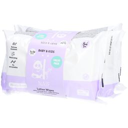 NAIF Baby & Kids - Lingettes humides avec lotion pour bébé & enfant