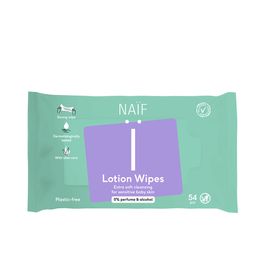 NAÏF Lingettes humides pour bébés et enfants sans microplastiques