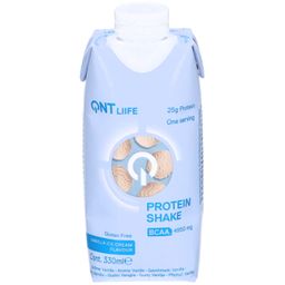 QNT Life Protein Shake Vanille Glace – Boisson lactée protéinée avec BCAA