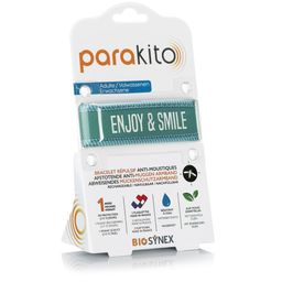Parakito Bracelet anti-moustique rechargeable Adultes Enjoy & Smile Blau