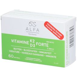 Alfa Vitamine K2 -D3 Forte Nouvelle Formule