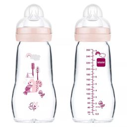 MAM Feel Good Baby biberon en verre 260ml 0 mois et +