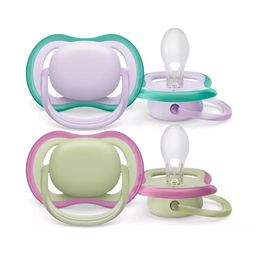 PHILIPS Avent Tétine +0Mois Ultra Air Pistache Lilas
