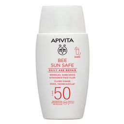 Apivita Bee Sun Safe Daily Age Repair Fluide Visage Rides, Taches & Éclat Spf50